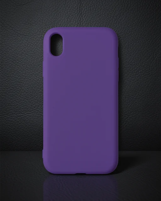 Apple İphone Xr Kılıf Nano İçi Kadife Silikon - Mor