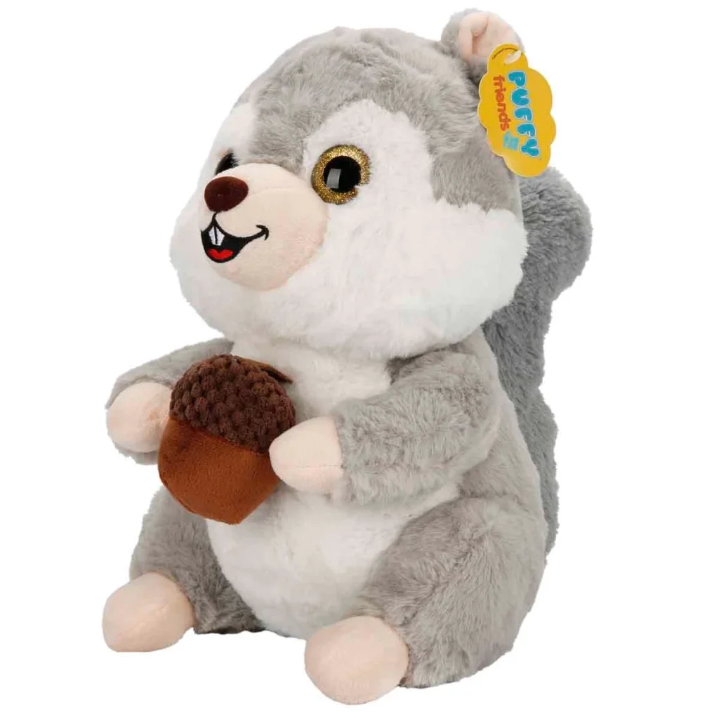 Kurdelalı Peluş Sincap 30 cm görsel 4