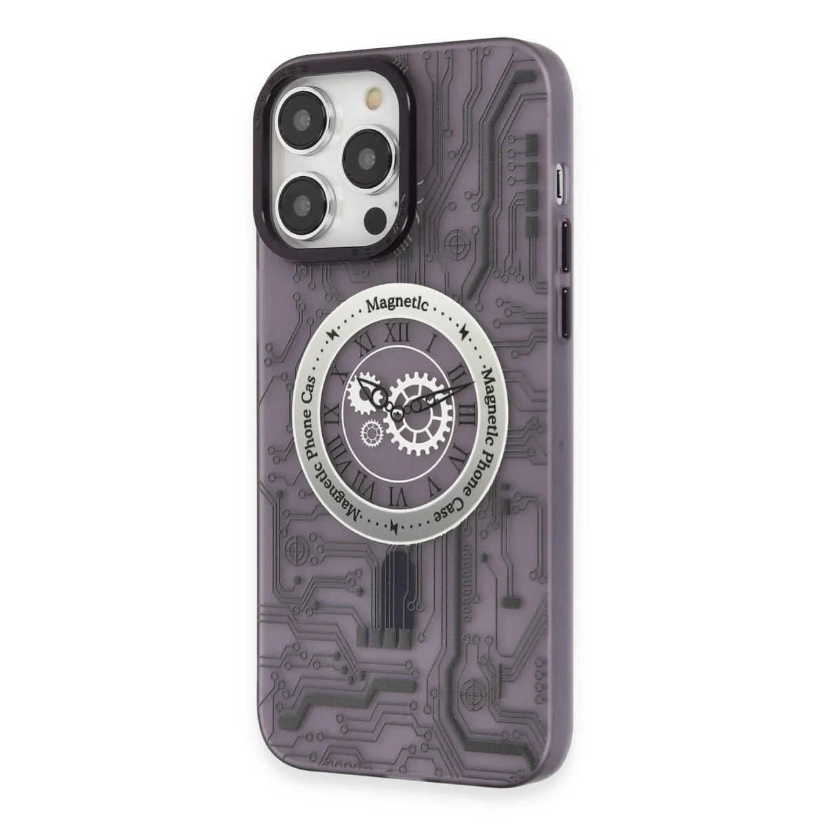 Apple İphone 14 Pro Kılıf Apollo Magneticsafe Desenli Kapak - Apollo Mor - 5 görsel 2