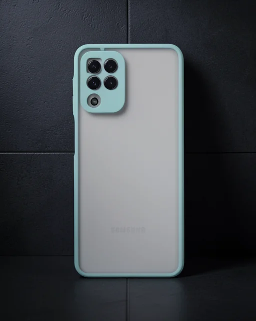 Samsung Galaxy A22 Kılıf Montreal Silikon Kapak - Turkuaz