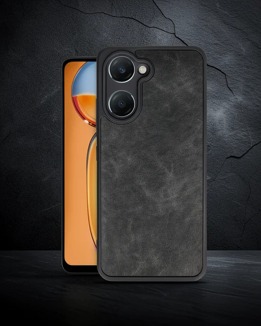 Vivo Y18 Kılıf Aras Deri Kapak - Siyah