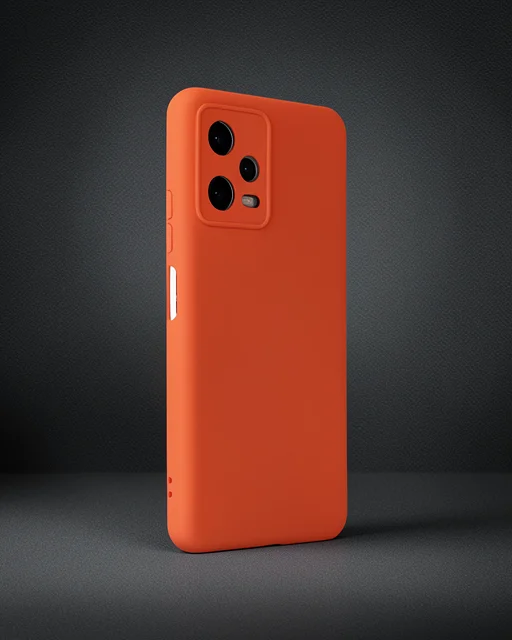 Xiaomi Redmi Note 12 5g Kılıf Nano İçi Kadife Silikon - Turuncu