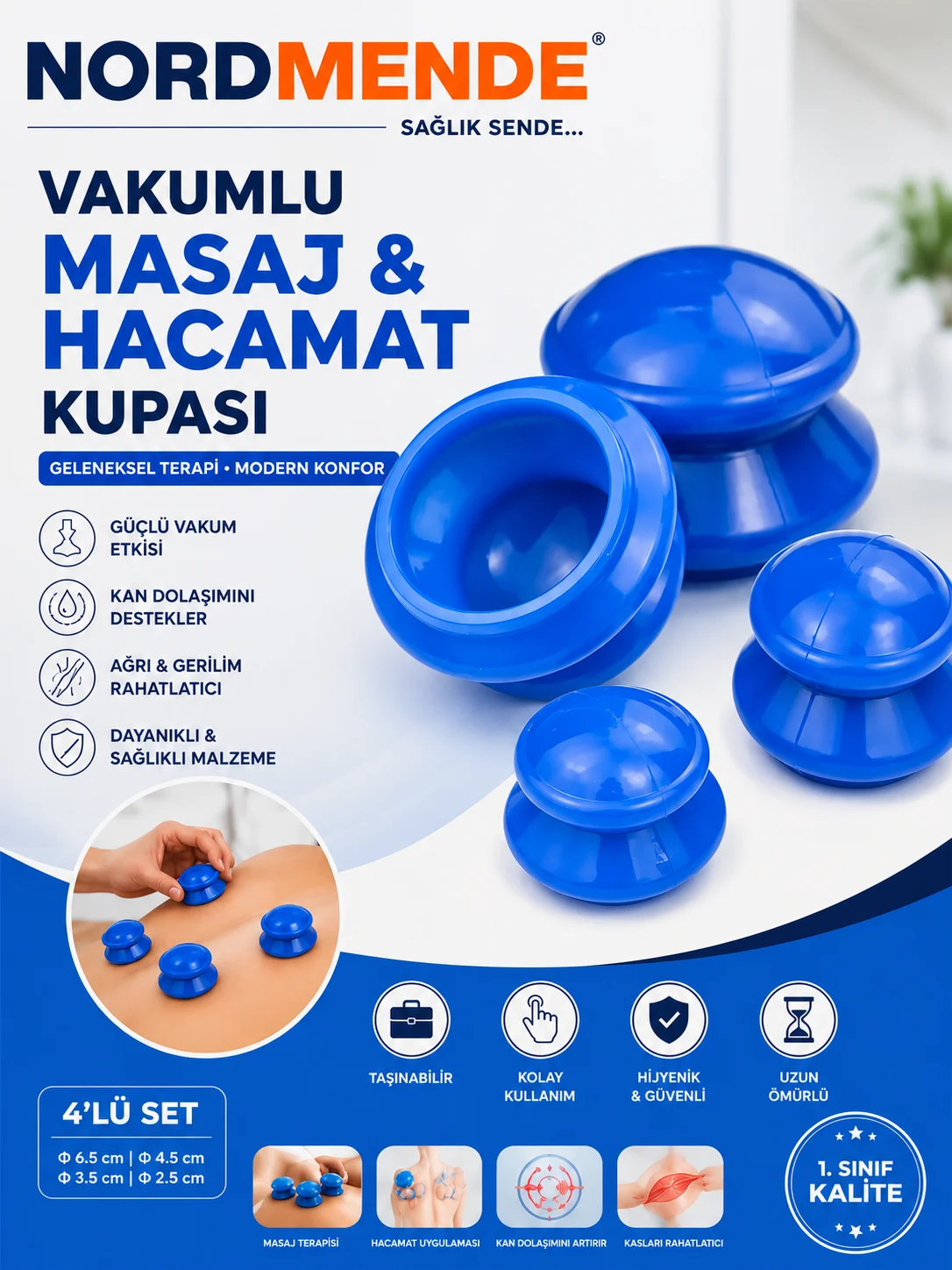 Vakumlu Silikon Selülit Masaj Kupası görsel 2