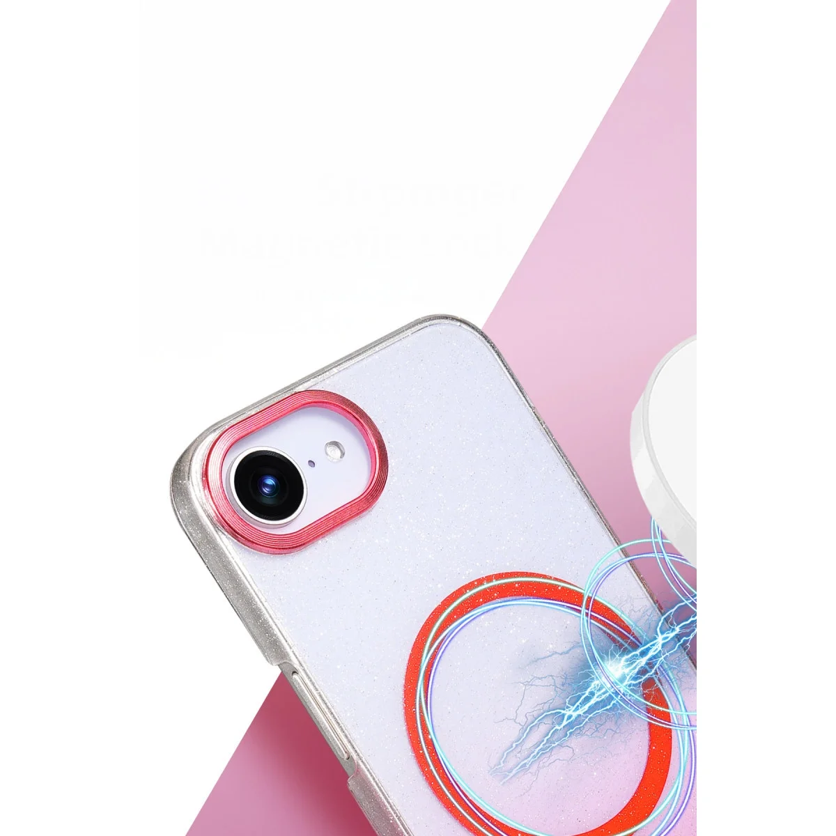 Apple İphone 16e Glossy Magsafe Kapak - Mor görsel 2