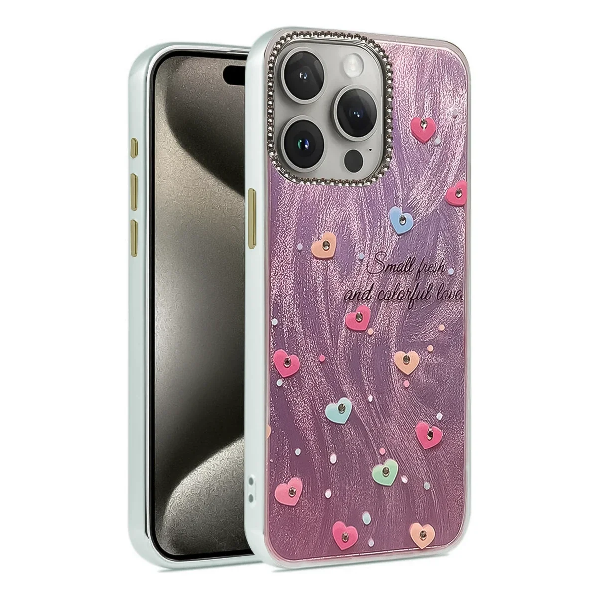 Apple iPhone 14 Pro Kılıf Blade Aynalı Desenli Kapak - Desen 8