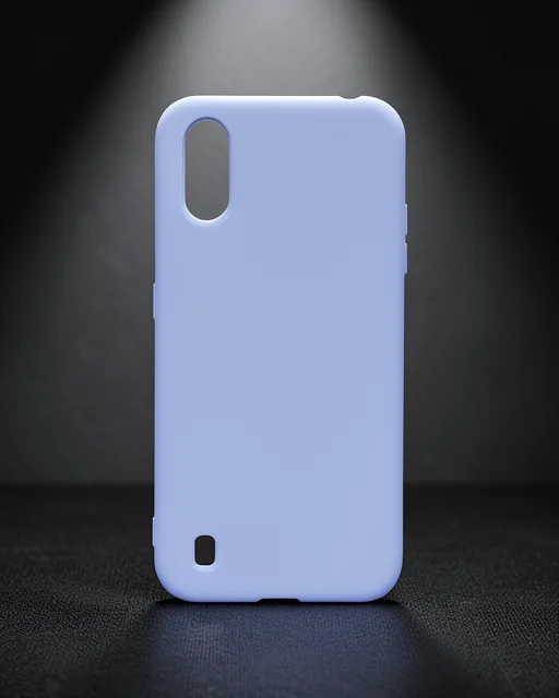 Samsung Galaxy A01 Kılıf Nano İçi Kadife Silikon - Lila