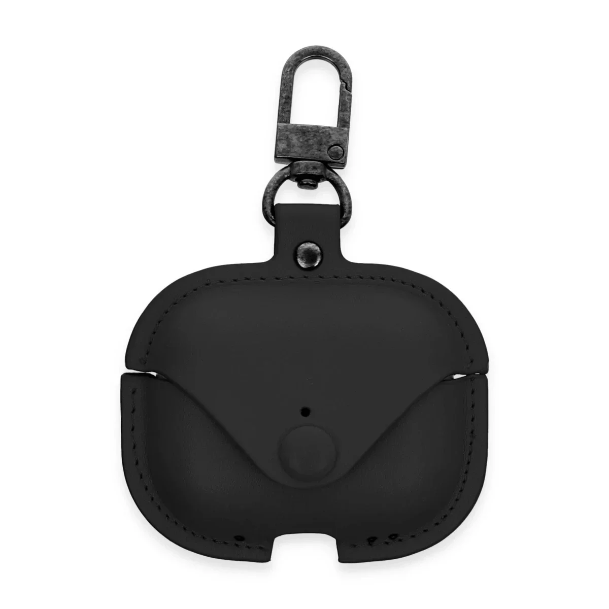 Apple Airpods 3 (3.nesil) Çanta Deri Kılıf - Siyah