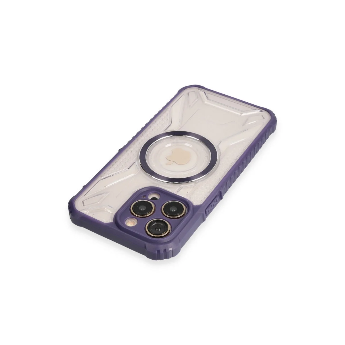 Apple İphone 14 Pro Kılıf Prag Magneticsafe Kapak - Derin Mor görsel 3