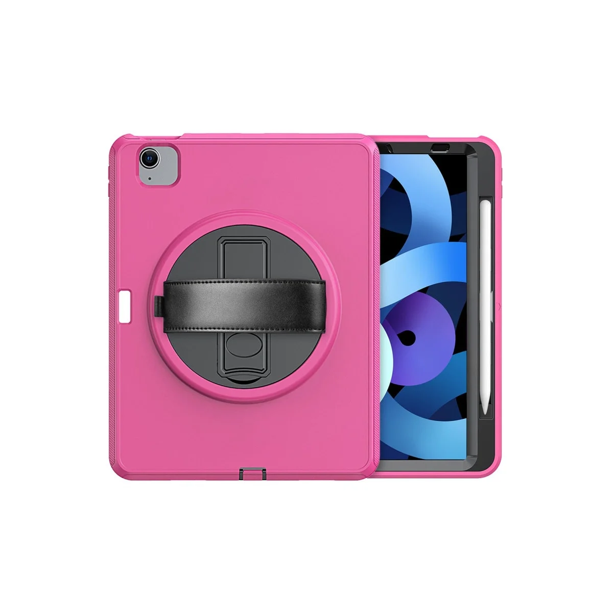 Apple İpad 2022 10.9 (10.nesil) Kılıf Hand Strap Tablet Kılıfı - Pembe görsel 3