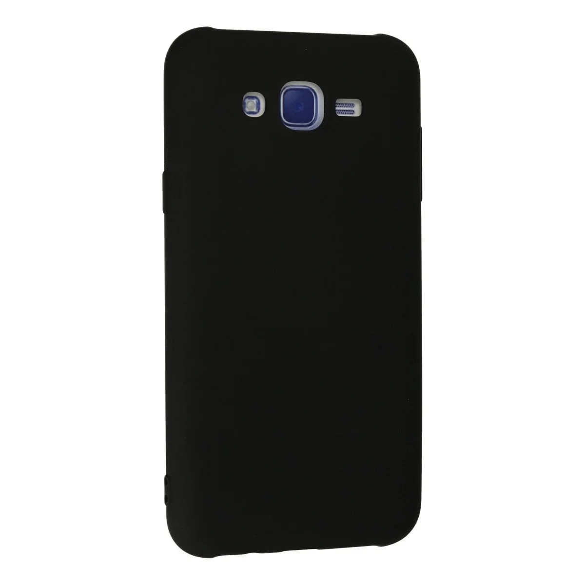 Samsung Galaxy J7 Kılıf Nano İçi Kadife Silikon - Siyah görsel 3