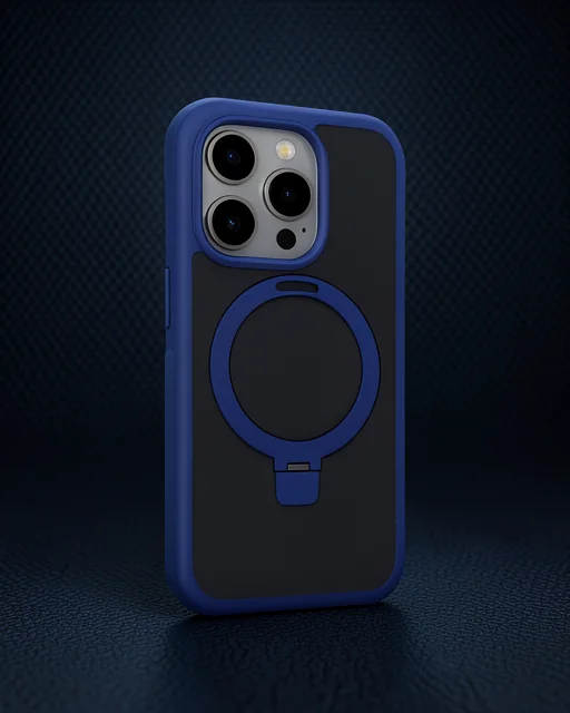 Joko Apple İphone 15 Pro Zorda Airbag Magsafe Standlı Kapak - Lacivert