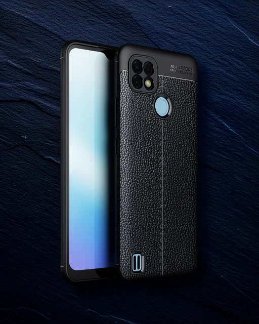 Realme C25 Kılıf Auto Focus Kapak - Siyah
