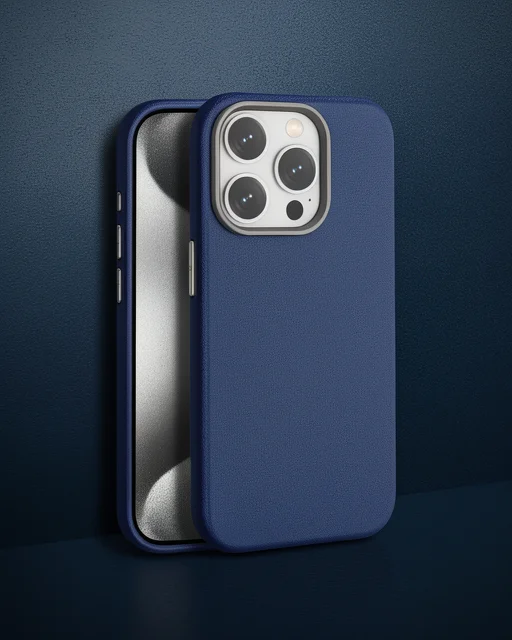 Joko Apple İphone 14 Pro Max Kılıf Wonder Deri Magsafe Kapak - Lacivert