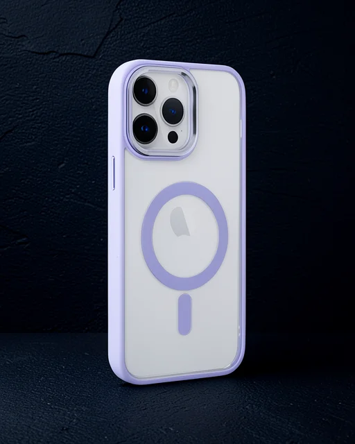 Apple İphone 14 Pro Kılıf Room Magneticsafe Silikon - Lila