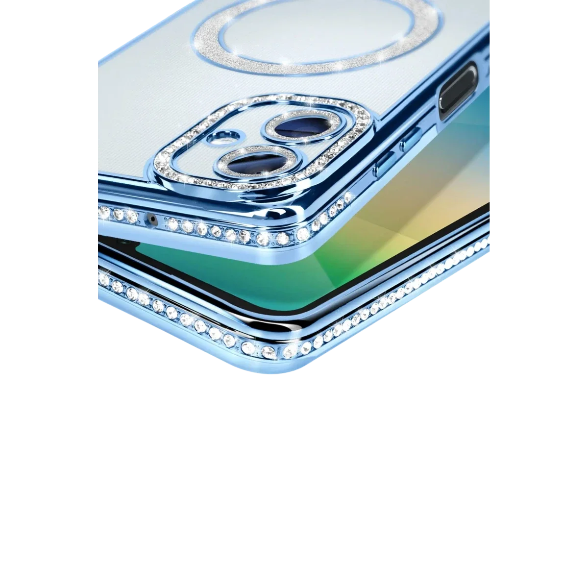 Samsung Galaxy A06 Joke Simli Magneticsafe Kılıf - Mavi görsel 3