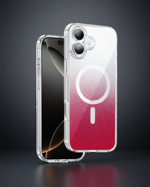 Onegif Apple İphone 16 Sora Simli Magsafe Kapak - Kırmızı