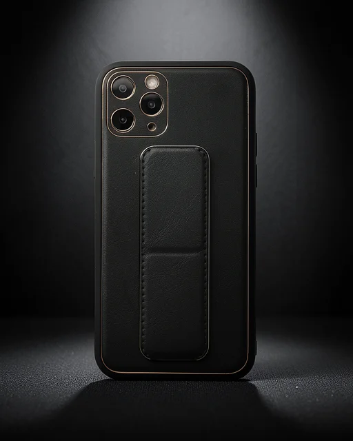Apple İphone 11 Pro Kılıf Coco Deri Standlı Kapak - Siyah