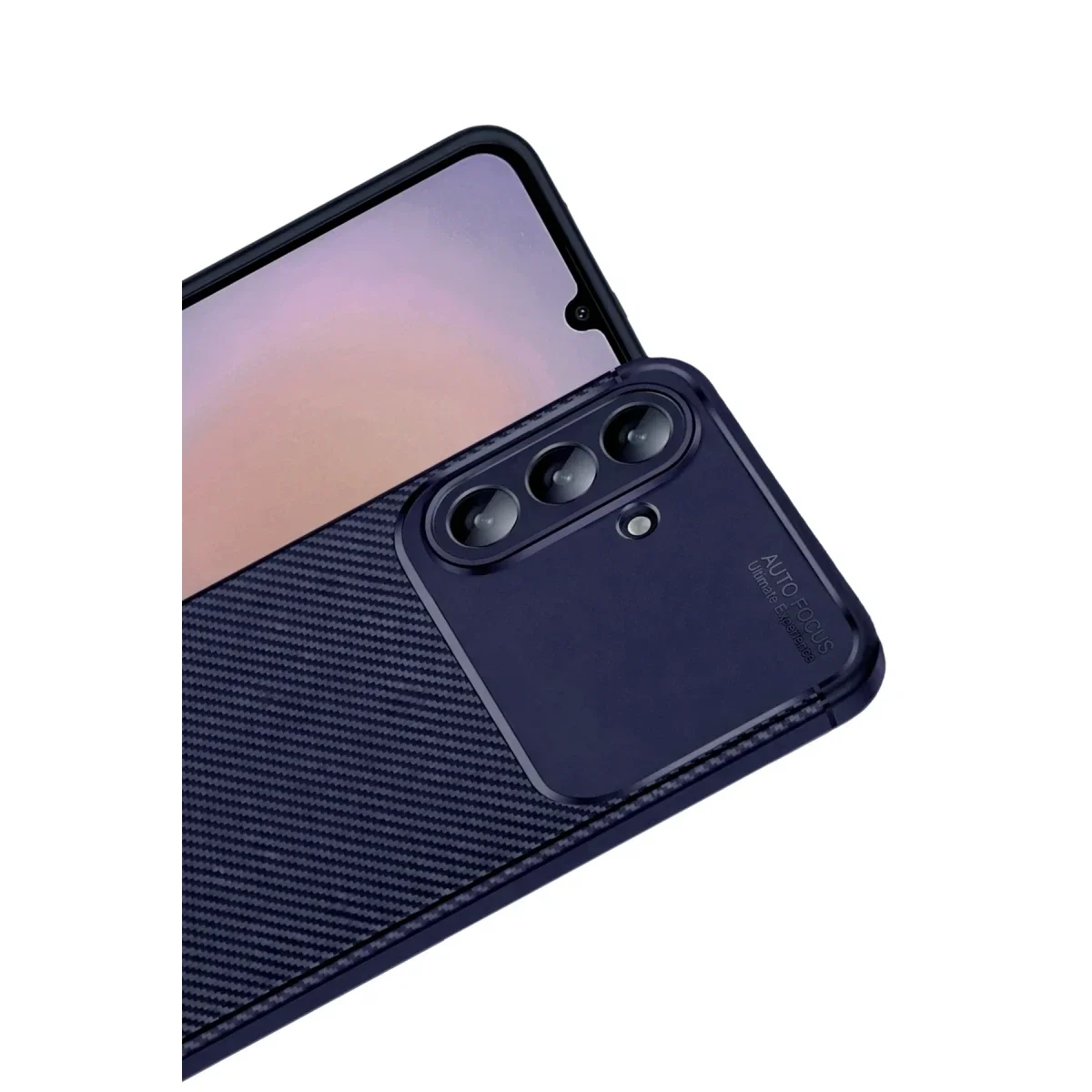 Samsung Galaxy A37 5G Auto Focus Karbon Kapak - Lacivert görsel 3