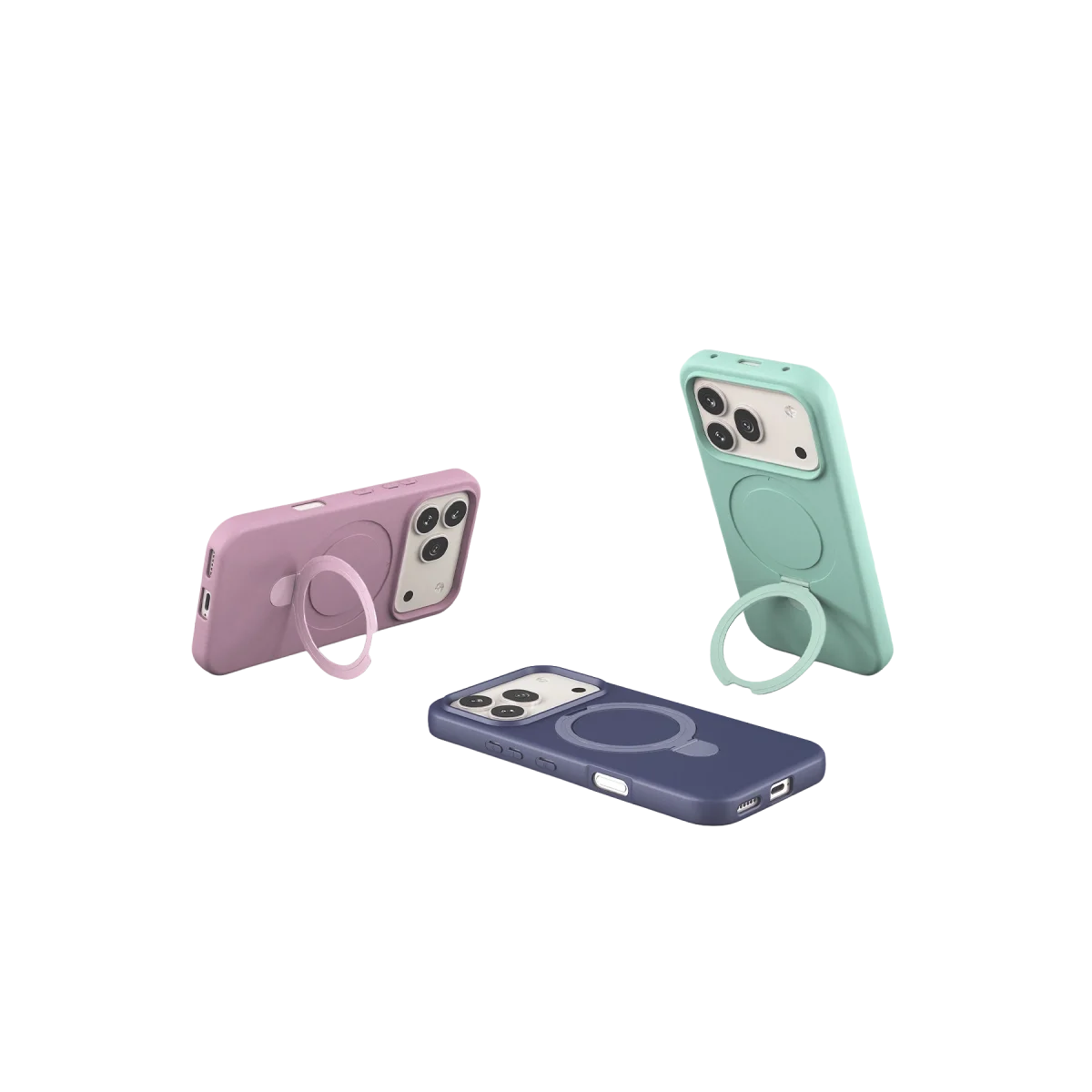 Huawei Honor 600 Regal Magsafe Standlı Kapak - Lila görsel 4