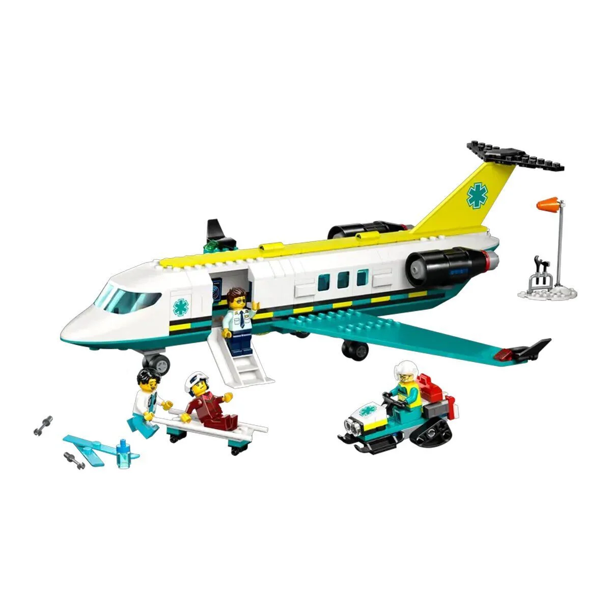 60465 Lego City Helikopter Ambulans Uçağı 403 parça +6 yaş görsel 7