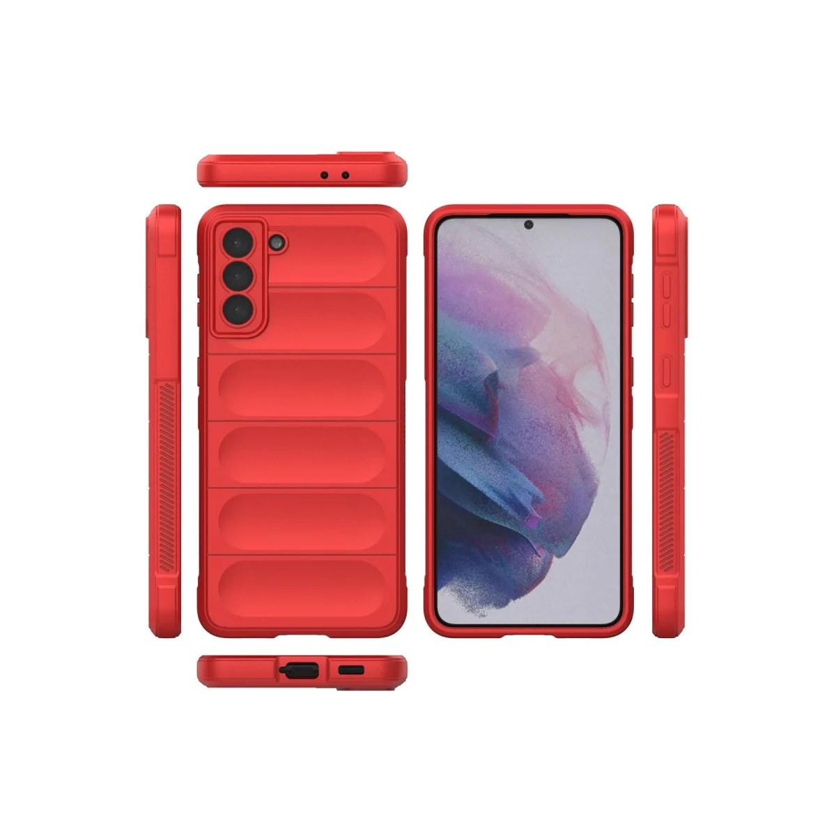 Samsung Galaxy S22 Plus Kılıf Optimum Silikon - Kırmızı görsel 3