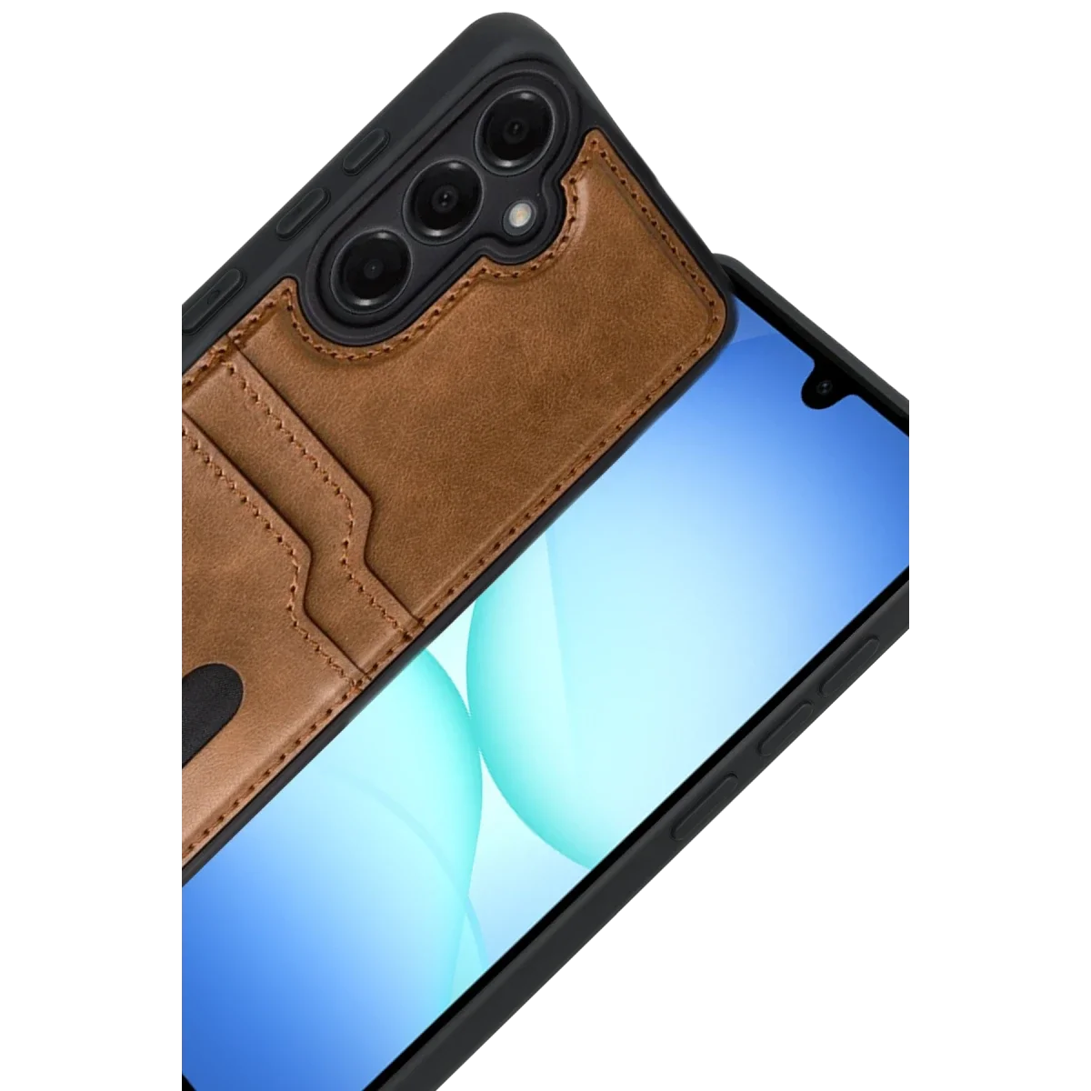 Samsung Galaxy A17 5G Sara Kartvizitli Deri Kılıf - Taba görsel 2