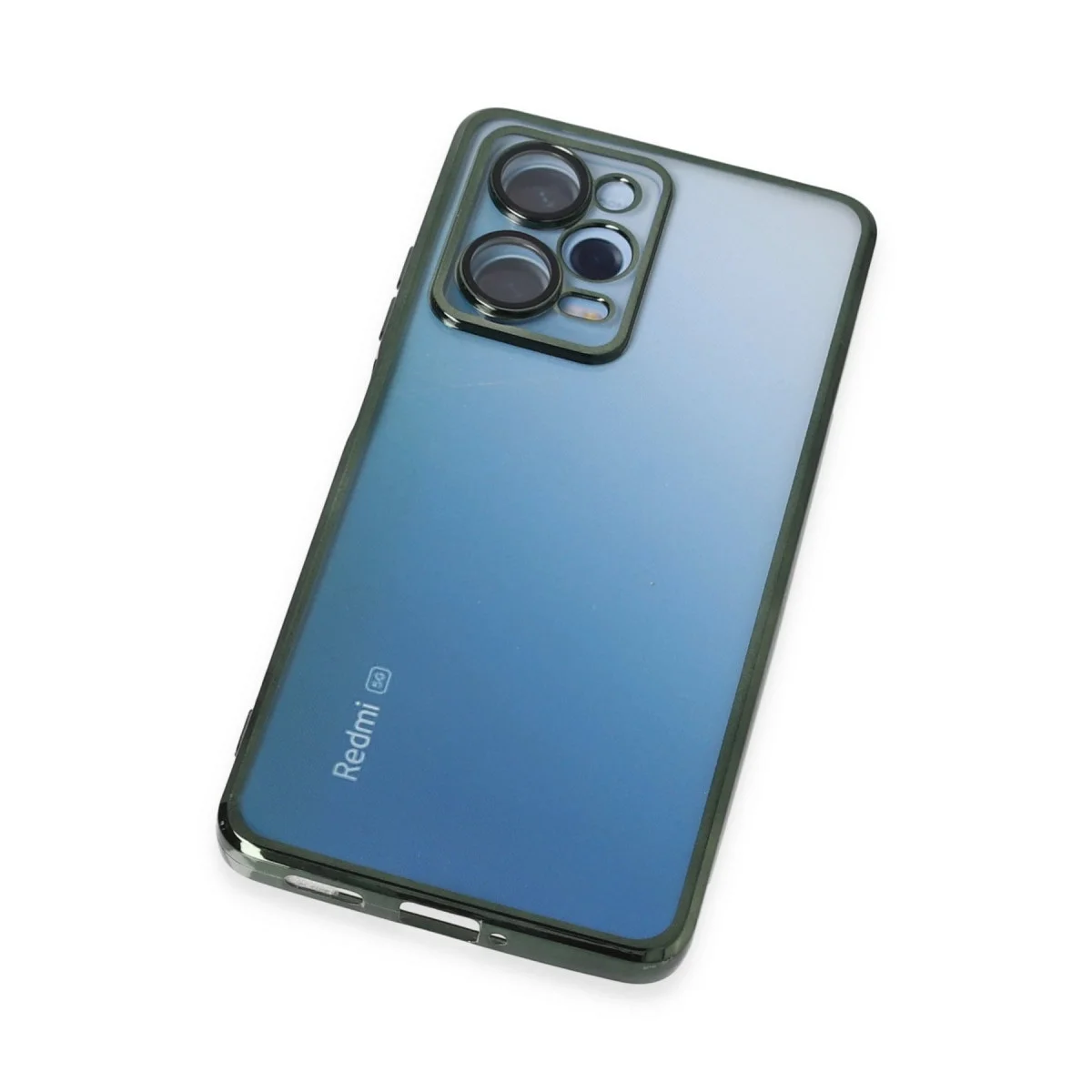 Xiaomi Redmi Note 12 Pro 5g Kılıf Razer Lensli Silikon - Yeşil görsel 5