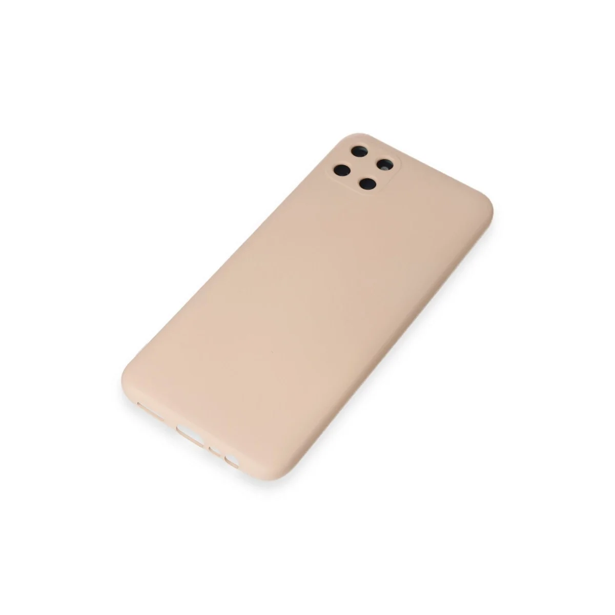 Realme C11 Kılıf Nano İçi Kadife Silikon - Pudra görsel 4