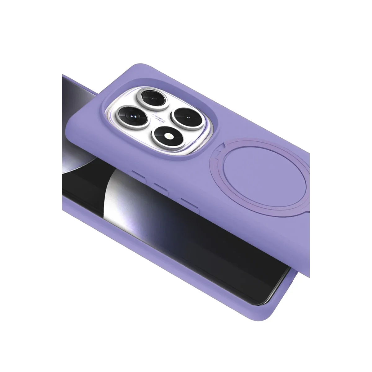 Xiaomi Redmi Note 14 Pro 5G Regal Magsafe Standlı Kapak - Lila görsel 2