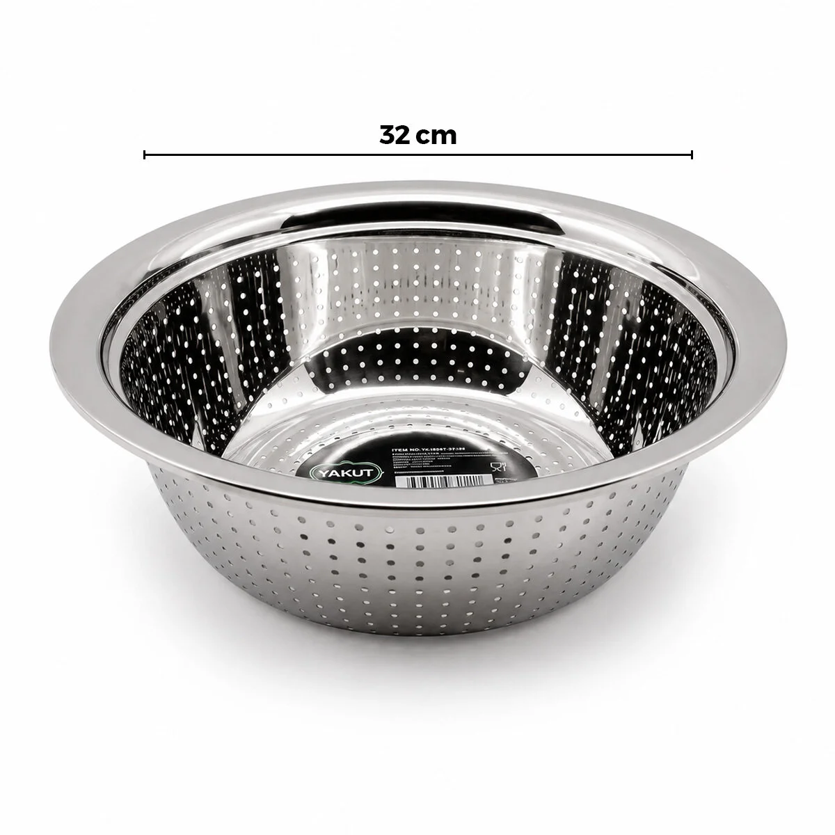 32CM Kulpsuz Paslanmaz Metal Sepet Süzgeç