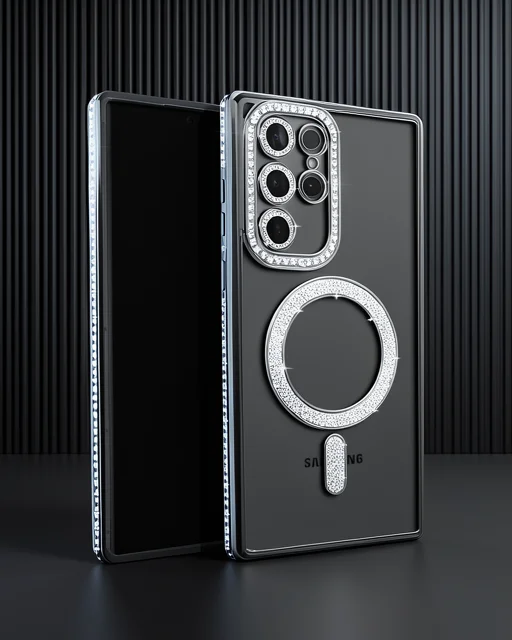 Samsung Galaxy S23 Ultra Joke Simli Magneticsafe Kılıf - Siyah