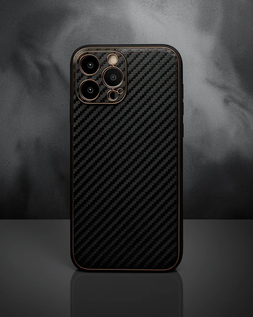 Apple İphone 13 Pro Max Kılıf Coco Karbon Silikon - Siyah