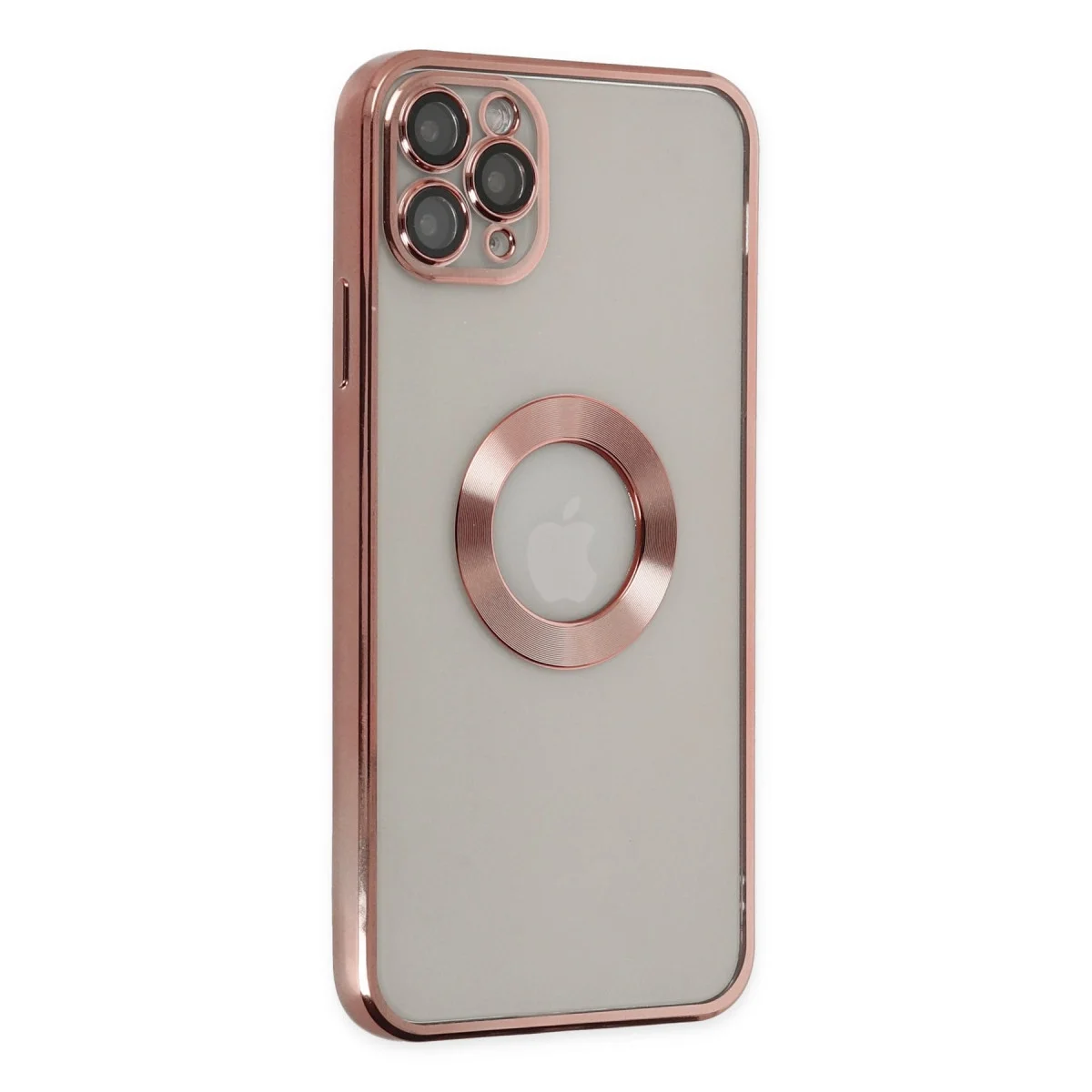 Apple İphone 11 Pro Kılıf Slot Silikon - Rose Gold görsel 2