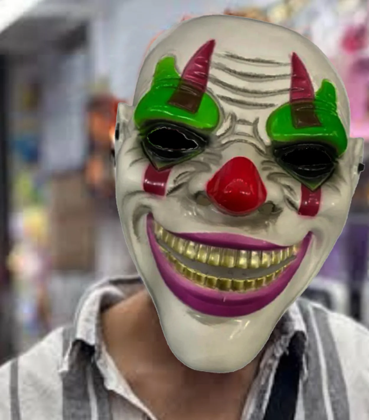 Delirten Gülüş Psikopat Palyaço Temalı Joker Maskesi görsel 2