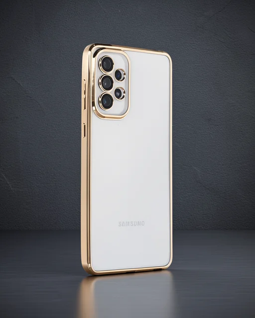 Samsung Galaxy A53 5g Kılıf Razer Lensli Silikon - Gold