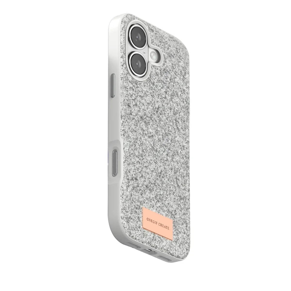 Onegif Apple iPhone 17 Bright Simli Kapak - Beyaz görsel 3