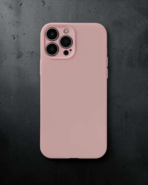 Apple İphone 13 Pro Kılıf Nano İçi Kadife Silikon - Pembe