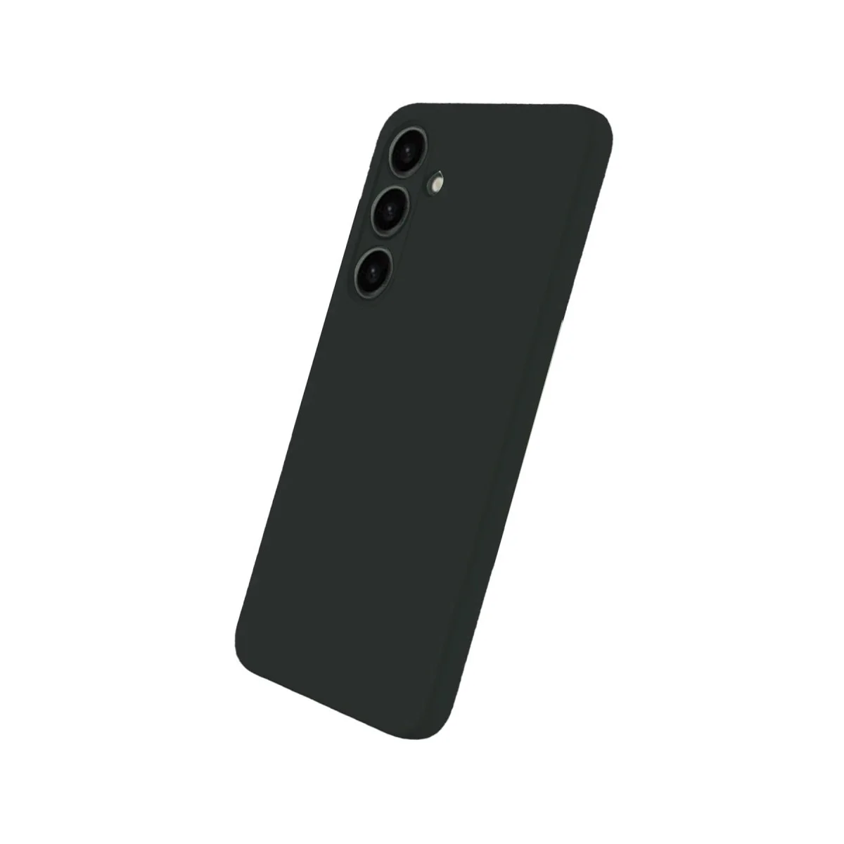 Samsung Galaxy S25 Plus Kılıf Nano İçi Kadife Silikon - Siyah görsel 3