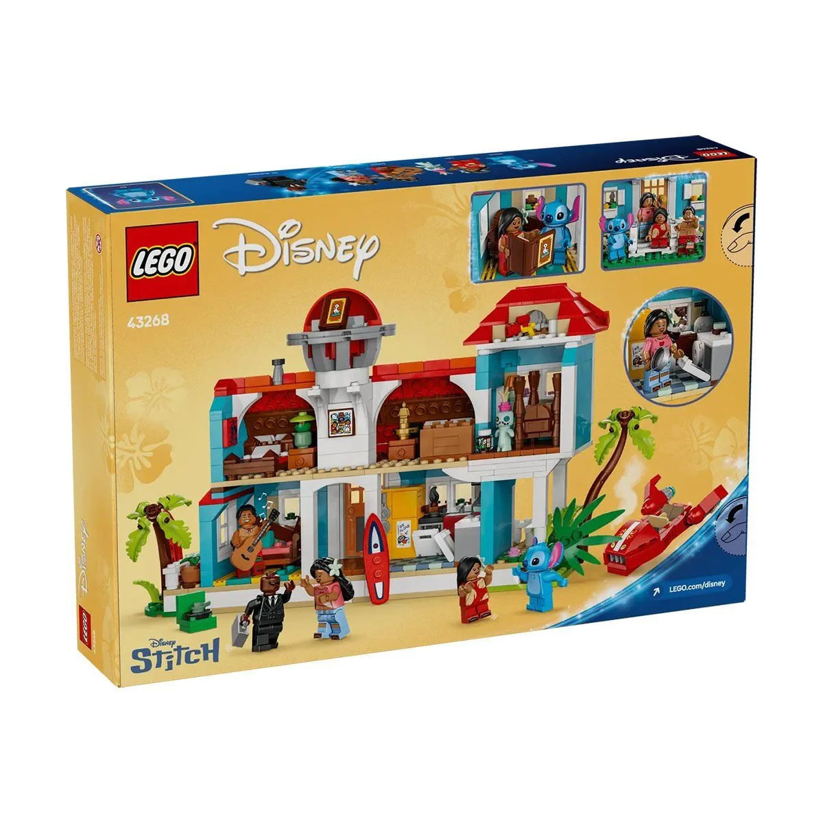 43268 Lego Disney Lilo ve Stiç Plaj Evi 834 parça +9 yaş görsel 6