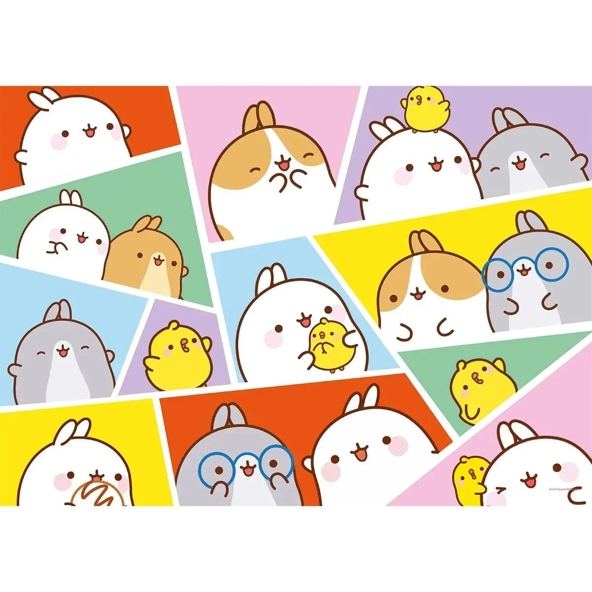 Mol 714 Molang 100 Parça Lisanslı Puzzle görsel 3