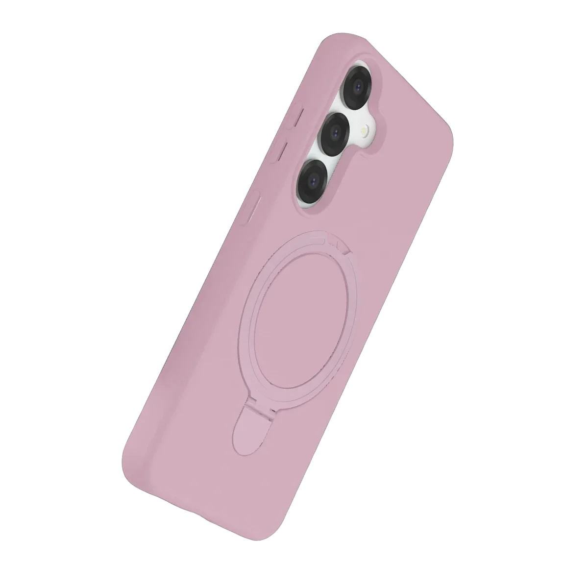 Samsung Galaxy S25 Regal Magsafe Standlı Kapak - Açık Pembe görsel 3