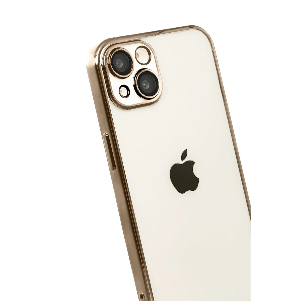 Apple İphone 15 Razer Lensli Silikon - Çöl Titanyum görsel 3