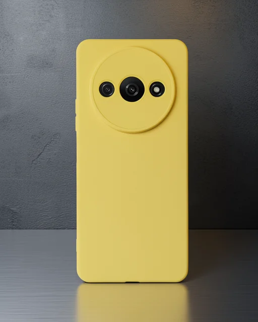 Xiaomi Redmi A3 4g Kılıf Nano İçi Kadife Silikon - Sarı
