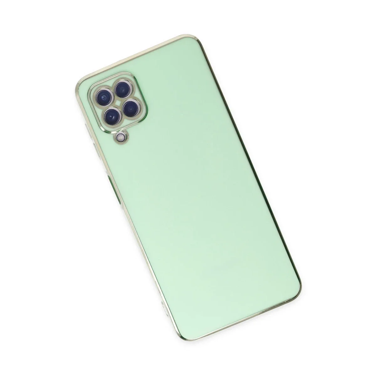 Samsung Galaxy A22 Kılıf Volet Silikon - Açık Yeşil görsel 3