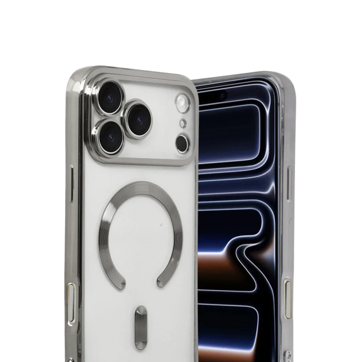Apple iPhone 17 Pro Max Kross Magneticsafe Kapak - Gümüş görsel 2