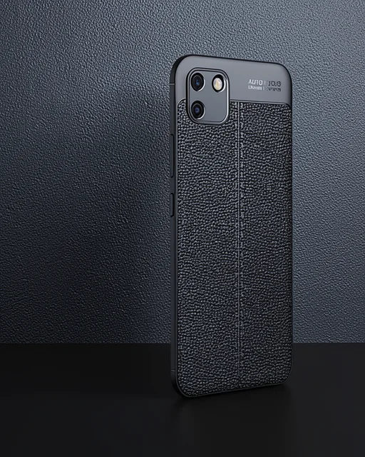 Realme C11 Kılıf Auto Focus Kapak - Siyah