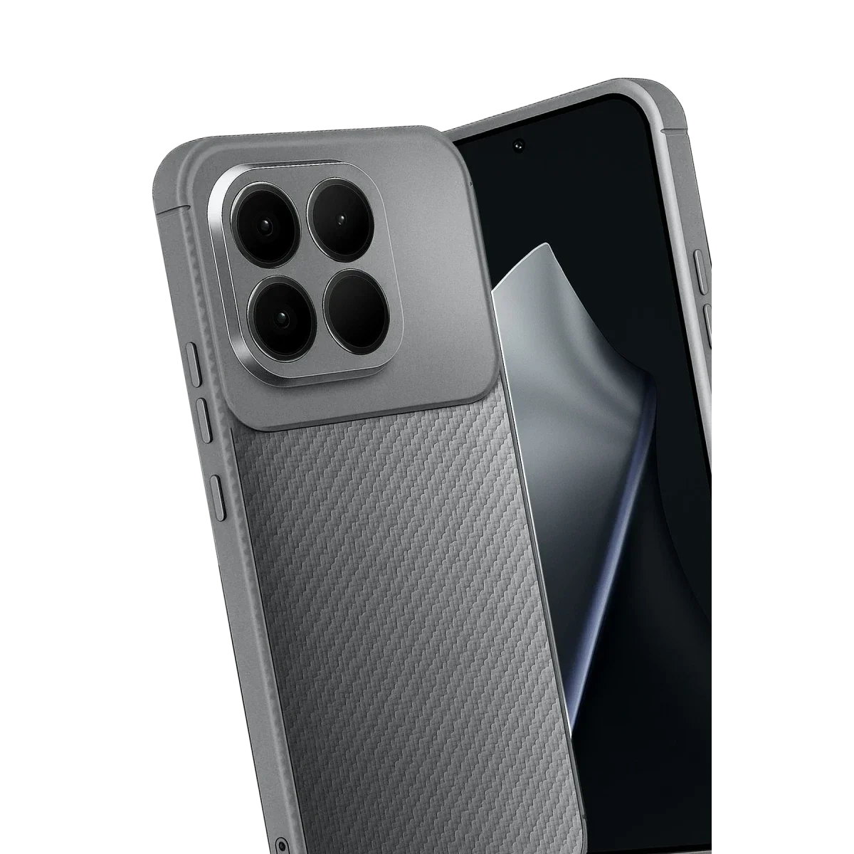 Xiaomi Mi 15T Auto Focus Karbon Kapak - Gri görsel 3