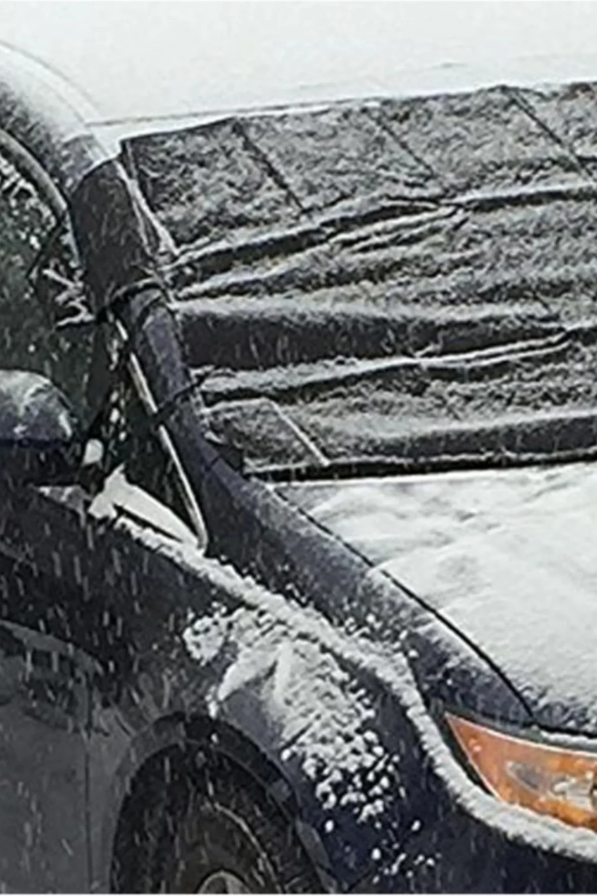 Büyük Boy Araçlar İçin Ön Cam Brandası SUV ve Doblo Araçlar İçin Kar Buz Güneş Brandası görsel 7