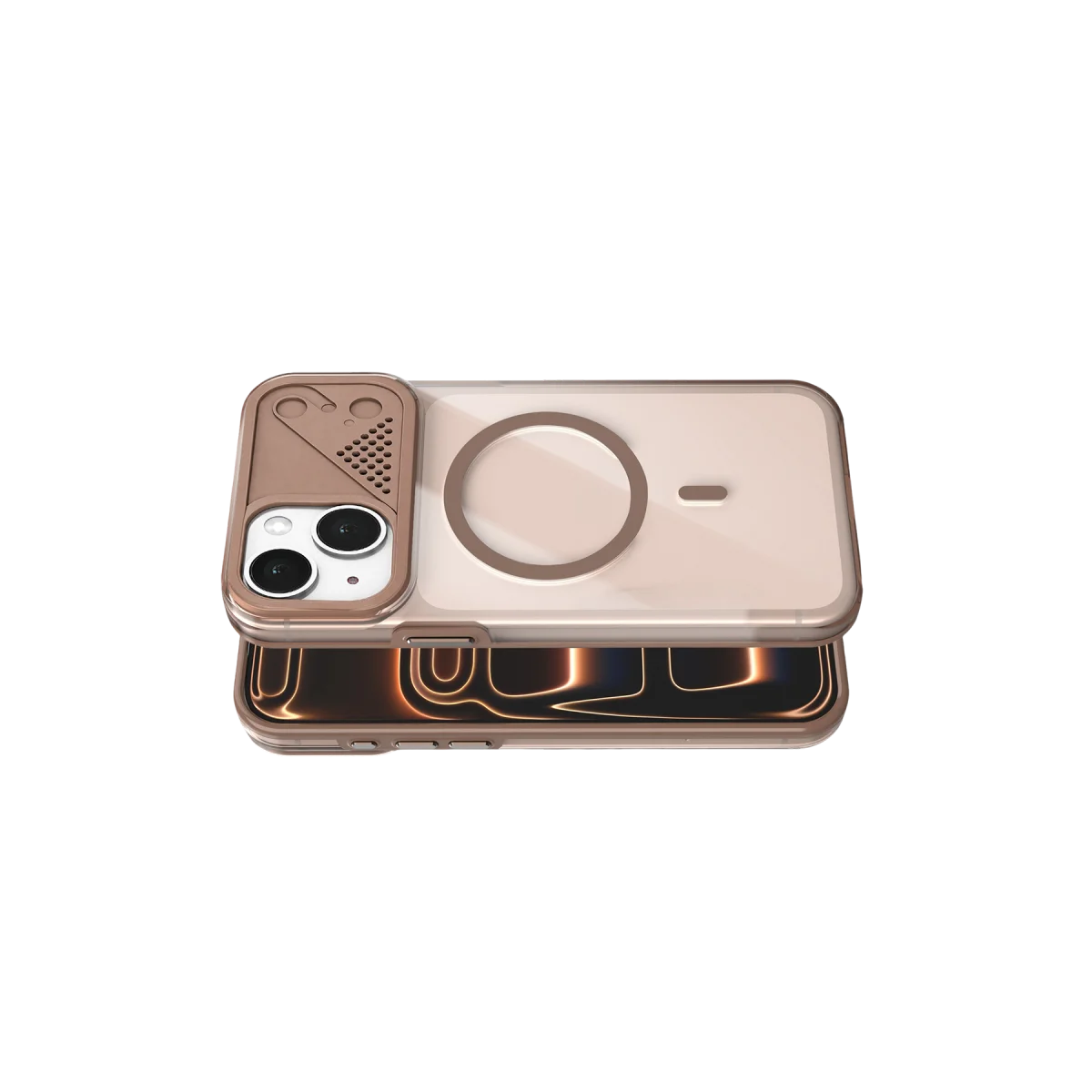 Joko Apple iPhone 14 Zinko Magsafe Kapak - Çöl Titanyum görsel 3