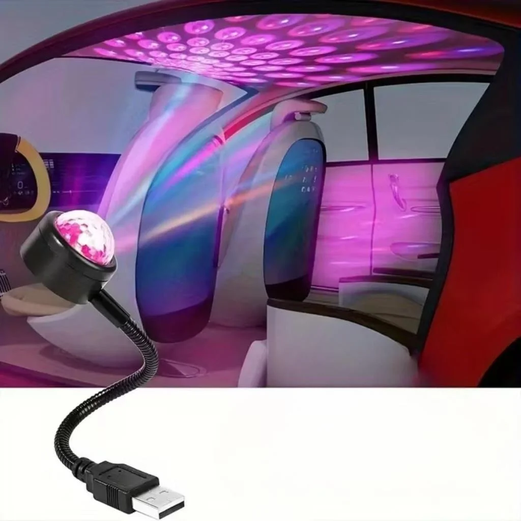 USB Sese Duyarlı 8 Farklı Mod Işıklı LED Atmosfer Işığı – Ambiyans Aydınlatması görsel 5